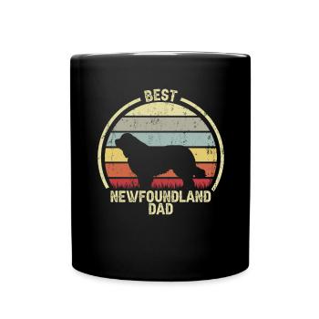 Bester Hund Dad - Neufundland - Tasse einfarbig - Schwarz - Vorne