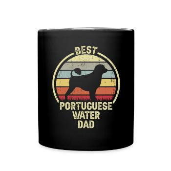 Best Dog Father - Portuguese Water Dog - Full Colour Mug - black - Front