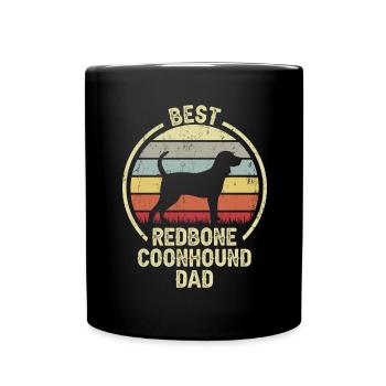 Bester Hundevater - Redbone Coonhound - Tasse einfarbig - Schwarz - Vorne