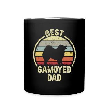 Bester Hund Dad - Samoyed - Tasse einfarbig - Schwarz - Vorne
