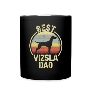 Bester Hund Dad - Vizsla - Tasse einfarbig - Schwarz - Vorne