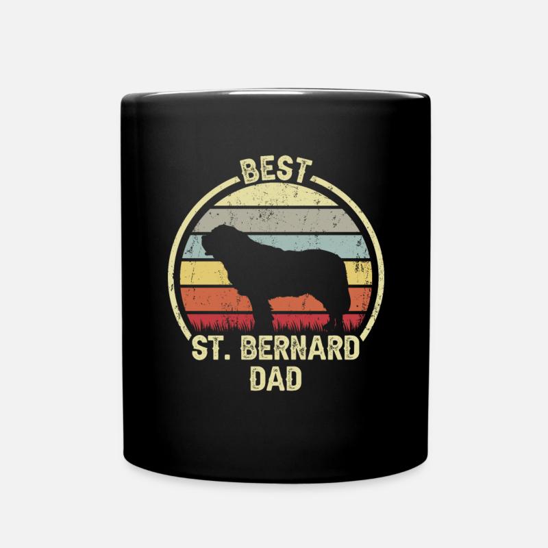 Meilleur père chien - Saint-Bernard - Mug uni - noir