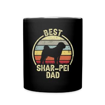 Bester Hund Dad - Shar -Pei - Tasse einfarbig - Schwarz - Vorne