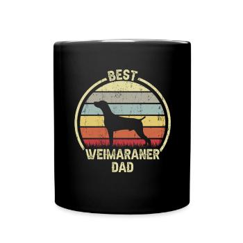 Bester Hund Dad - Weimaranerer - Tasse einfarbig - Schwarz - Vorne