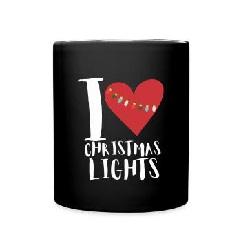 Christmas Light Decorator Exterior Illumination - Full Colour Mug - black - Front