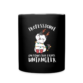 Christmas Light Decorator Exterior Illumination - Full Colour Mug - black - Front