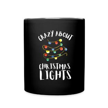 Christmas Light Decorator Exterior Illumination - Full Colour Mug - black - Front