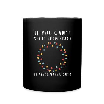 Christmas Light Decorator Exterior Illumination - Full Colour Mug - black - Front