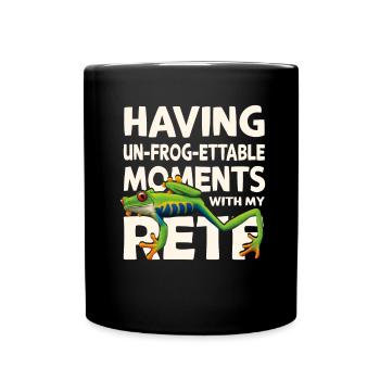 Unforgettable - Red-eyed Tree Frog - Full Colour Mug - black - Front