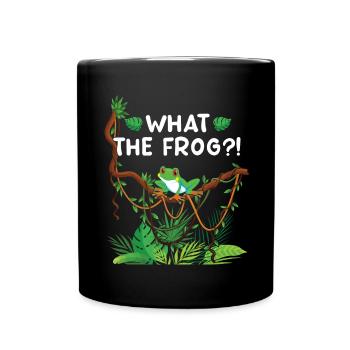 What the hell was frog!! - Red-eyed tree frog - Full Colour Mug - black - Front