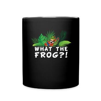 What the hell was frog!! - Red-eyed tree frog - Full Colour Mug - black - Front