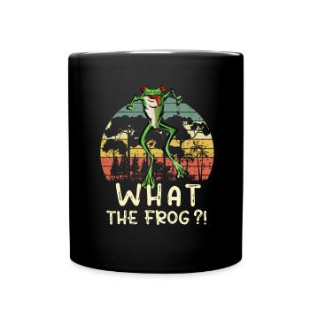 What the hell was frog!! - Red-eyed tree frog - Full Colour Mug - black - Front
