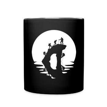 Kreis und Reflexion - Klettern - - Tasse einfarbig - Schwarz - Vorne