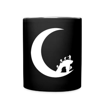 Crescent Moon - Climbing - Climbing - - Full Colour Mug - black - Front