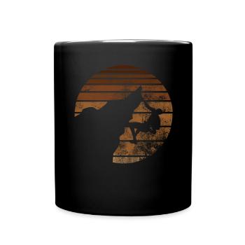Retro - Climbing - - Full Colour Mug - black - Front