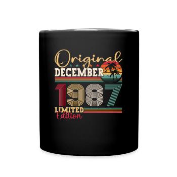 Original décembre 1987 35e cadeau d’anniversaire - Mug uni - noir - Devant