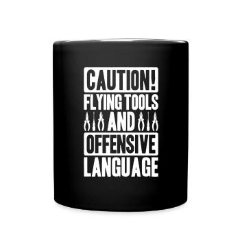 Électricien électronique Électricien monteur de lignes - Mug uni - noir - Devant