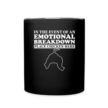 Émotionnel - Papa Mama Chicken - Mug uni - noir - Devant