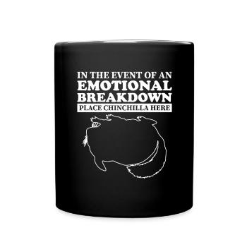 Emotional - Papa Mama Chinchilla - Tasse einfarbig - Schwarz - Vorne