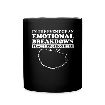 Emotional - Papa Mama Igel - Full Colour Mug - black - Front