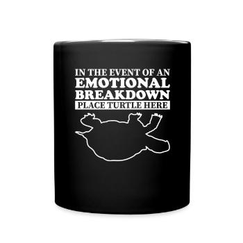 Emotional - Papa Mama Turtle - Full Colour Mug - black - Front