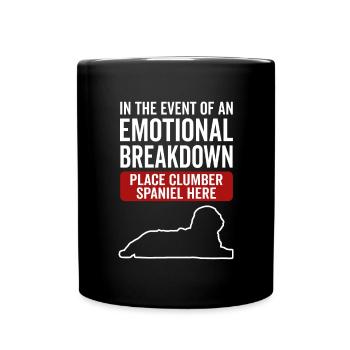 Emotional - Dog Clumber Spaniel - Full Colour Mug - black - Front