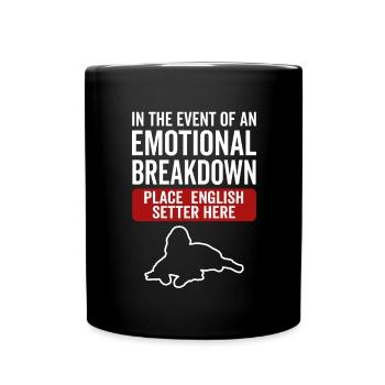 Emotional - Dog English Setter - Full Colour Mug - black - Front