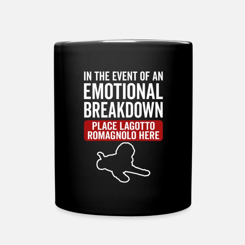 Emotional - Hundelagotto Romagnolo - Tasse einfarbig - Schwarz