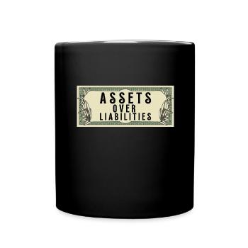 Actifs sur passifs Entrepreneur comptable - Mug uni - noir - Devant
