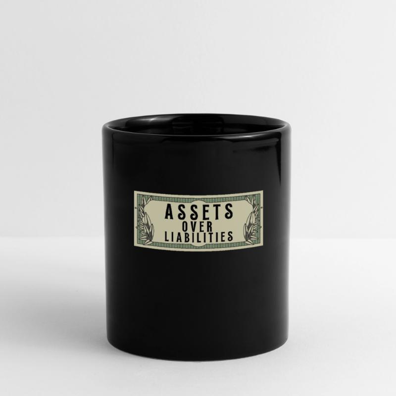 Actifs sur passifs Entrepreneur comptable Mug uni