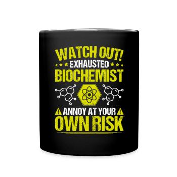 Biochemiker Biochemie Biochemistry Biochemist - Tasse einfarbig - Schwarz - Vorne