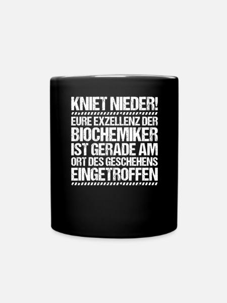 Biochemiker Biochemie Biochemistry Biochemist - Tasse einfarbig - Schwarz