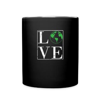 Love Environmental Protection Nature Planet Earth - Full Colour Mug - black - Front
