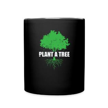 Planter un arbre Protection de l’environnement Planète Terre - Mug uni - noir - Devant