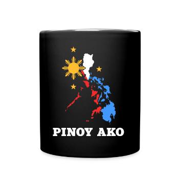 Philippinen Kartendesign für stolze Pinoys - Tasse einfarbig - Schwarz - Vorne