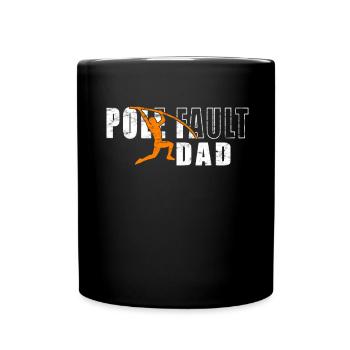 Saut à la perche Saut à la perche Papa - Mug uni - noir - Devant