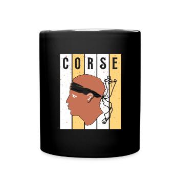 Corse Corsu Corssica 2B Head De Maure Corsica - Full Colour Mug - black - Front