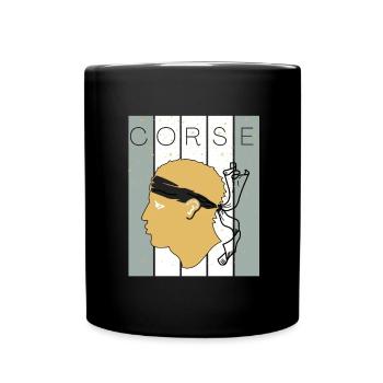Corse Corsu Corssica 2B Head De Maure Corsica - Full Colour Mug - black - Front