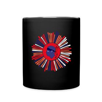 Corse Corsu Corssica 2B Head De Maure Corsica - Full Colour Mug - black - Front