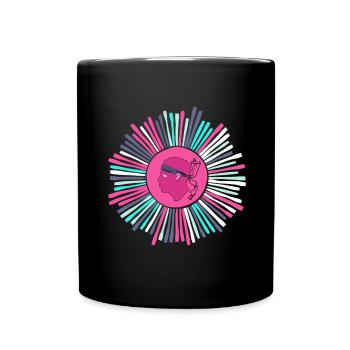 Corse Corsu Corssica 2B Head De Maure Corsica - Full Colour Mug - black - Front