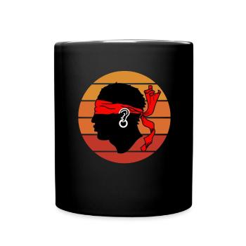Corse Corsu Corssica 2B Head De Maure Corsica - Full Colour Mug - black - Front