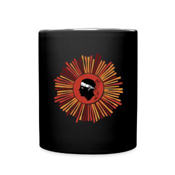 Corse Corsu Corssica 2B Head De Maure Corsica - Full Colour Mug - black - Front