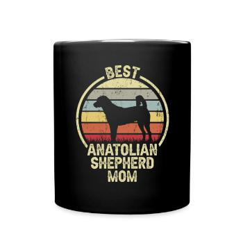 Maman chien - Berger d’Anatolie - Mug uni - noir - Devant