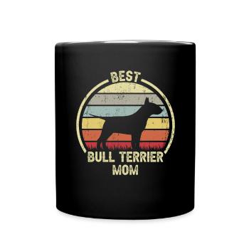Maman chien - Bull Terrier - Mug uni - noir - Devant