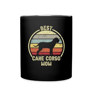 Maman chien - Cane Corso - Mug uni - noir - Devant