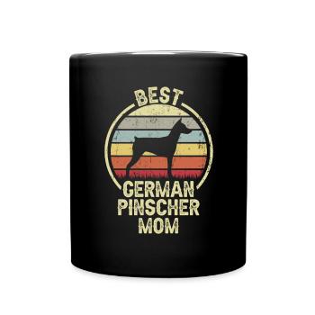 Dog mother - German Pinscher - Full Colour Mug - black - Front