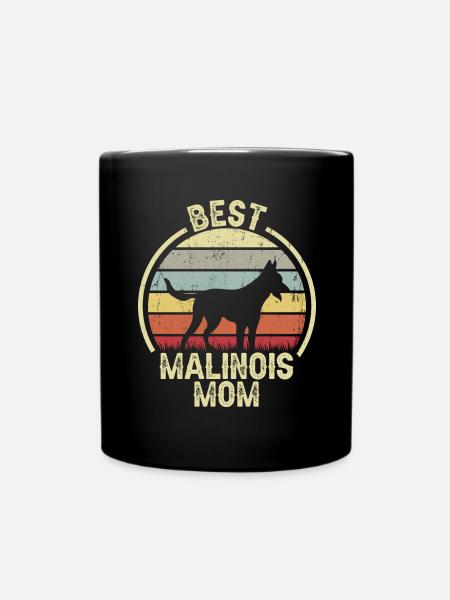 Maman chien - Malinois - Mug uni - noir