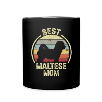 Dog Mother - Maltese - Full Colour Mug - black - Front