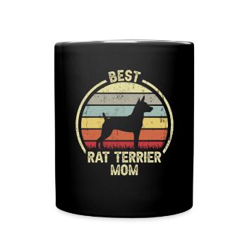 Dog Mother - Rat Terrier - Full Colour Mug - black - Front