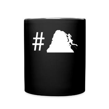 Hashtag - Female Climbing - - Full Colour Mug - black - Front